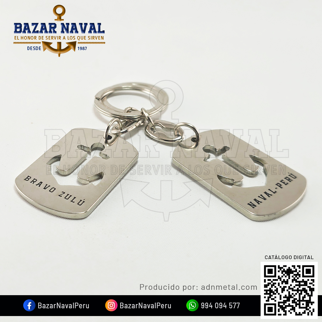 Llavero ancla BRAVO ZULU